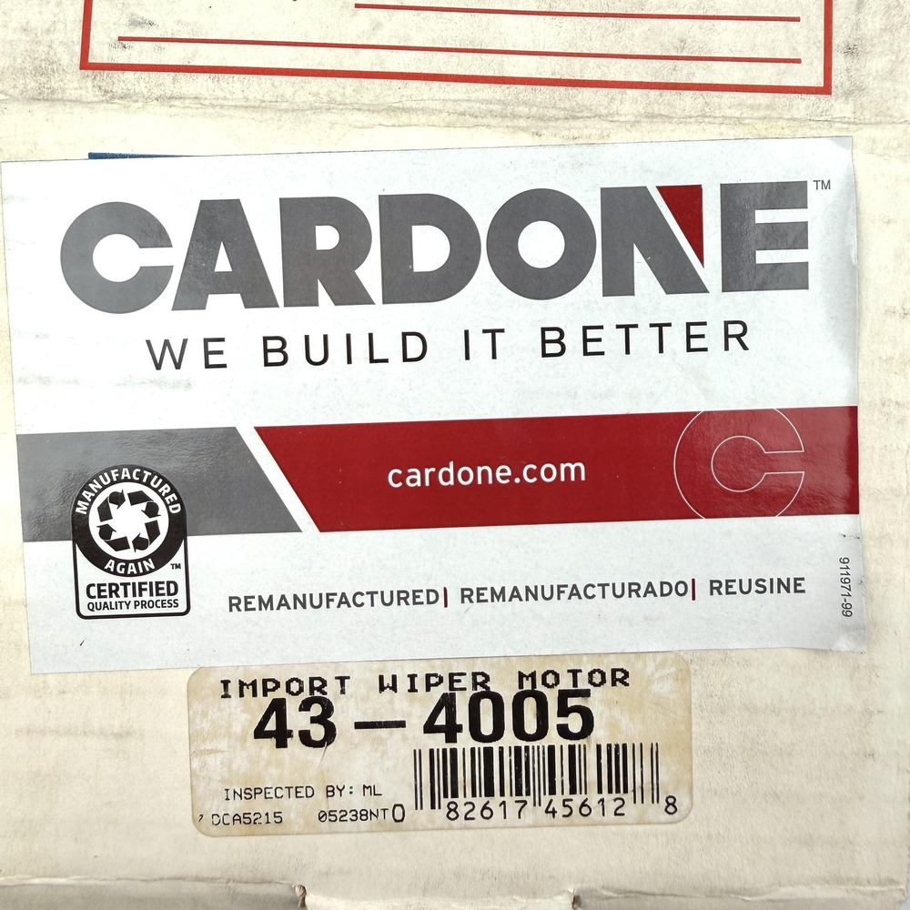 Cardone 43-4005 Import Wiper Motor 12V Remanufactured WM-3206-1S OEM Mitsuba